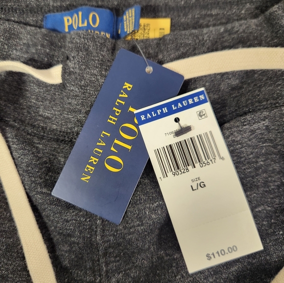 NWT Men's Ralph Lauren Polo Fleece Drawstring Cuff Sweatpants - Picture 2 of 13